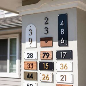 House Numbers, decorations & Name boards